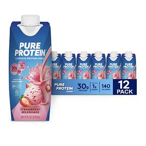 Pure Protein - Pure Protein - Strawberry Milkshake - 132.0fl oz