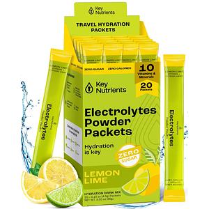 KEY NUTRIENTS - Electrolyte Powder - Lemon Lime - 3.0oz